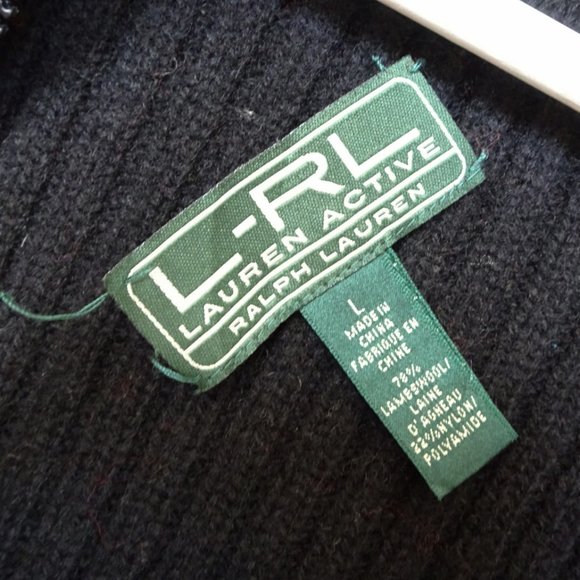 Lauren Ralph Lauren Red Pattern Wool Zip Vest - Picture 4 of 5